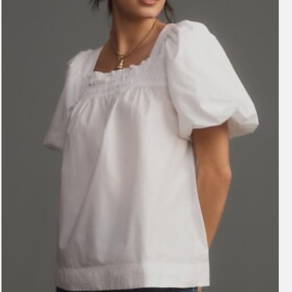 NWT Anthropologie Puff Sleeve Blouse